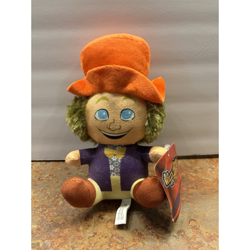 NWT Willy Wonka And The Chocolate Factory 7" Willy Toy Factory Plush Character